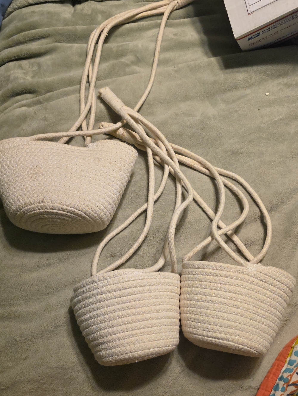 Party hat tag inside woven hat